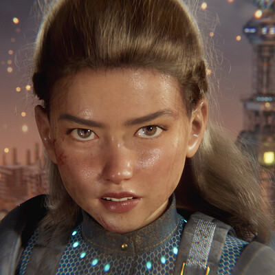 TressFX Hair Running Real-Time on Mobile